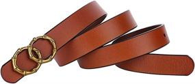img 4 attached to Womens Vintage Skinny Fashion Designer Women's Accessories : Belts