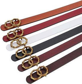 img 1 attached to Womens Vintage Skinny Fashion Designer Women's Accessories : Belts