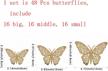 spruce up your nursery with aooyaoo's 48pc 3d butterfly wall stickers for kids room and fridge decoration logo