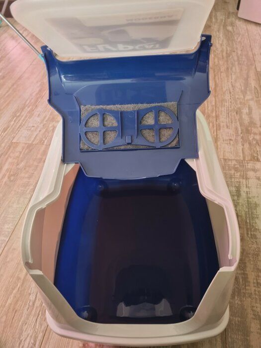 img 1 attached to 🐱 Modern Flip Grey Cat Litter Box with Warming Features review by Andrey Andro ᠌