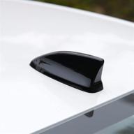 enhance your honda civic 2022 with thenice antenna topper: shark fin cover for 11th gen civic in glossy black логотип