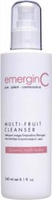 img 4 attached to Gentle Multi-Fruit Cream Cleanser By EmerginC - Natural AHA + Vitamin C Face Wash With Fruit Extracts To Remove Dead Skin (8.1 Oz, 240 Ml)