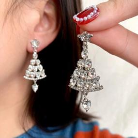 img 1 attached to Spread Christmas Cheer With Our Tree Of Purity & Peace Earrings - Perfect Gifts For Women & Girls!