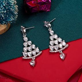 img 3 attached to Spread Christmas Cheer With Our Tree Of Purity & Peace Earrings - Perfect Gifts For Women & Girls!