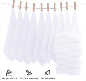 img 2 attached to MOONQUEEN Coral Velvet Washcloths - Ultra Soft 24-Pack, 12"X12" Highly Absorbent, Quick-Drying Bathroom Towels - Ideal For Bath, Spa, Facial, And Fingertip Use (White)
