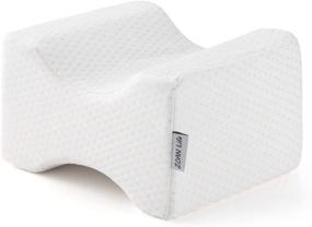 img 4 attached to 🦵 ZOAN Knee Pillows for Side Sleepers - Memory Foam Support for Back and Hip Pain Relief, Pregnancy Sciatic Pressure Relief, Improved Circulation with Removable Upgrade Cover