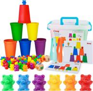 bmag counting bears and sorting cups set: the ultimate preschool math learning game with bonus activity cards and stem educational toys for toddlers logo