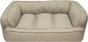 img 3 attached to 🛋️ Comfort Plus for Your Furry Friend: Arlee Memory Foam Sofa Style Pet Bed