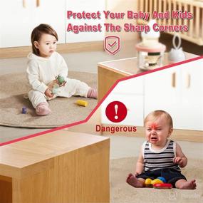 img 2 attached to 9.8ft(3m) Soft Silicone Furniture Bumper, Wanglaism Clear Edge Protector Strip for Baby - Table Corner Guards with Pre-Tape Adhesive. Extra Safety for Fireplace, Table, and Stair Baby Proofing!