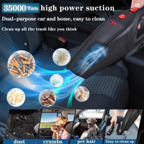img 2 attached to Stay Safe On The Road With LIANXIN Roadside Emergency Car Kit - Including High-Power Handheld Vacuum And Jumper Cable Kit