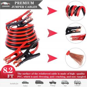 img 1 attached to Stay Safe On The Road With LIANXIN Roadside Emergency Car Kit - Including High-Power Handheld Vacuum And Jumper Cable Kit