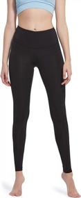 img 1 attached to High-Waisted Yoga Leggings With Pockets And Tummy Control - Stretchy Workout Capris For Women By TSLA