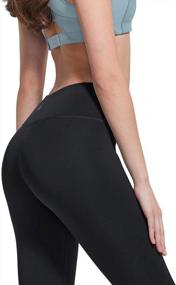 img 3 attached to High-Waisted Yoga Leggings With Pockets And Tummy Control - Stretchy Workout Capris For Women By TSLA