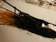img 1 attached to Nezuko Cosplay Wig For Women - Long Black And Orange Gradient Waves (Black) review by Robert Lee