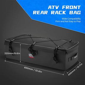 img 1 attached to 🚜 Water-Resistant ATV Gear Bag with Adjustable Divider Board and Cooler - Perfect Rack Bag for Four Wheeler ATV UTV