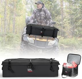 img 4 attached to 🚜 Water-Resistant ATV Gear Bag with Adjustable Divider Board and Cooler - Perfect Rack Bag for Four Wheeler ATV UTV