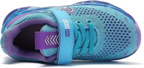 img 2 attached to TSIODFO Knitted Breathable 👟 Athletic Sneakers for Girls at Athletic