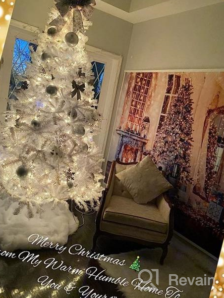 img 1 attached to Premium Unlit Spruce Christmas Tree, 7.5Ft Height, Easy Assembly With Metal Stand - Suitable For Indoor And Outdoor Decorations By Goplus review by Frank Alejo