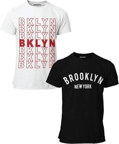 img 2 attached to Stylish BROOKLYN VERTICAL T-Shirt Graphic 2-Pack for Boys - Tops, Tees & Shirts