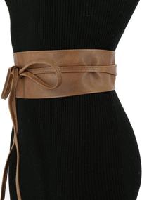 img 2 attached to 👗 FASHIONGEN Woman Waistband Belt: Elevate Your Style with Black Women's Accessories at Belts+