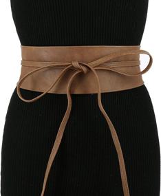 img 3 attached to 👗 FASHIONGEN Woman Waistband Belt: Elevate Your Style with Black Women's Accessories at Belts+