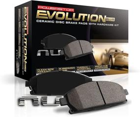 img 2 attached to Power Stop 17-1790 Z17 Rear Ceramic Brake Pads: Enhanced Stopping Power with Included Hardware