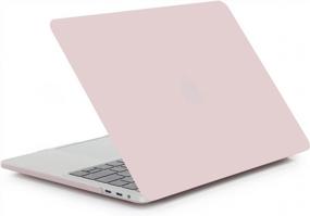 img 2 attached to Rose Quartz A1707/A1990 Compatible Macbook Pro 15 Inch 2016-2018 Hard Case With Touch Bar, Sleeve, Keyboard Cover, Screen Protector & Dust Plug - Se7Enline