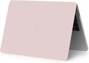img 1 attached to Розовый кварц A1707/A1990 совместимый Macbook Pro 15 дюймов 2016-2018 Жесткий чехол с сенсорной панелью, чехол, чехол для клавиатуры, защитная пленка для экрана и пылезащитная заглушка - Se7Enline
