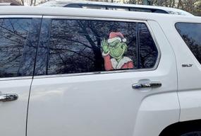 img 3 attached to Ride In Style With A Festive Grim Santa Rear Window Decal For Christmas!