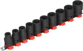 img 3 attached to 🔧 Jetech 10PCS 1/2 Inch Drive Standard Impact Socket Set - Cold-Forged, Heat-Treated Chrome Molybdenum Alloy Steel - 6-Point Design - Metric Sizes 11mm to 24mm - Includes Steel Holder Rail