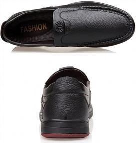 img 2 attached to Men'S Casual Leather Slip-On Business Shoes Comfort Fashion Driving Loafers For Men