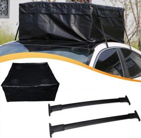 img 4 attached to Сумка для багажника на крышу FINDAUTO, подходит для Ford Escape 2013-2019, стиль OE, верхний рельс, багажник на крышу, аэроалюминиевая поперечная перекладина, сумка для багажника