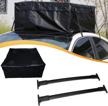findauto crossbars roof rack bag fit for ford escape 2013-2019 oe style top rail roof rack aero aluminum cross bar luggage rack bag logo