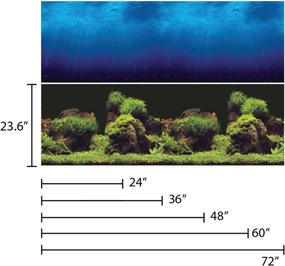 img 3 attached to 🐠 Dive into Underwater Beauty: Vepotek Double-Sided Aquarium Background (Deep Seabed/Coral Rock)