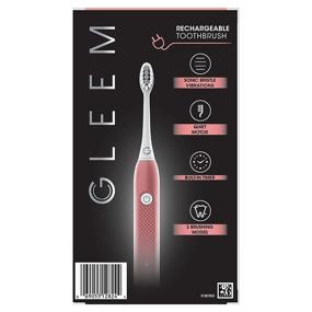 img 1 attached to 🦷 Discover the Ultimate Clean with Gleem Rechargeable Electric Toothbrush Coral