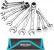 get the job done with duratech flex-head ratcheting wrench set - 12-piece metric set with rolling pouch logo