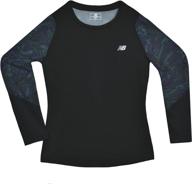 new balance little sleeve performance girls' clothing : active логотип