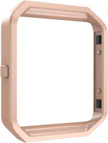 img 1 attached to Upgrade Your Fitbit Blaze With Simpeak'S Stainless Steel Metal Frame, Pack Of 3 In Black, Silver, And Rose Gold