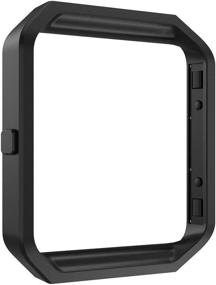 img 3 attached to Обновите свой Fitbit Blaze с помощью металлической рамы Simpeak из нержавеющей стали, набор из 3 штук в черном, серебристом и розовом золоте