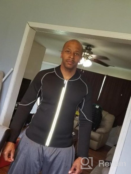 img 1 attached to Maximize Your Workout With Ursexyly Men'S Neoprene Slimming Fitness Jacket review by Brian Foster