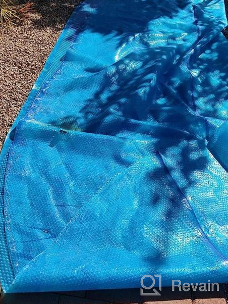 img 1 attached to Keep Your Pool Warm With Sun2Solar Blue 12X24 Solar Cover - 1600 Series With Heavy-Duty Grommets - Ideal For In-Ground And Above-Ground Oval Pools! review by Leonard Beard