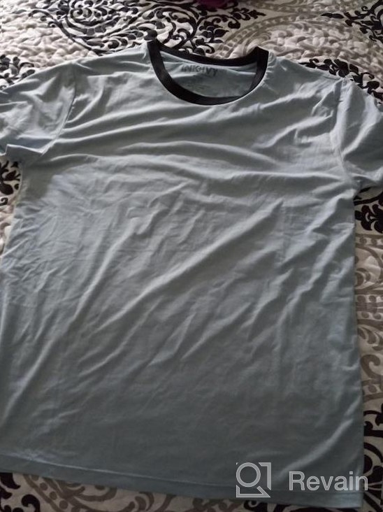 img 1 attached to Men'S Soft Sueded Jersey Tee Loungewear - INK+IVY Crewneck T-Shirt Pajama Top Undershirt review by Haji Anderson