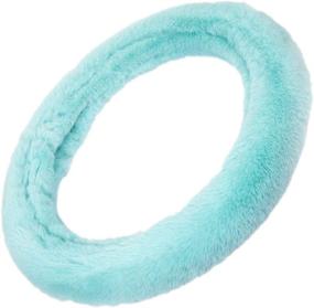 img 2 attached to BDK Women's Faux Fur Steering Wheel Cover – Winter Wool Sheepskin Fluffy Fleece for Cozy and Warm Hands, Compatible with Most Steering Wheels 14.5 - 15 inch