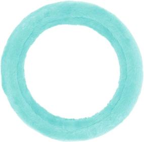 img 4 attached to BDK Women's Faux Fur Steering Wheel Cover – Winter Wool Sheepskin Fluffy Fleece for Cozy and Warm Hands, Compatible with Most Steering Wheels 14.5 - 15 inch