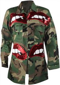 img 2 attached to Camo Blazer Jacket For Women: Stylish Lapel Long-Sleeve Open-Front Cardigan Coat With Pockets - Perfect Overcoat Outwear