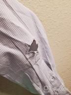 img 1 attached to Non Iron Gingham Classic Button Collar Shirt review by Tim Toscano
