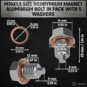 img 2 attached to Magnetic Oil Drain Plug M14X1 5