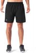 quick-dry running shorts for men with zipper pocket - 5 inch lightweight workout shorts by naviskin logo