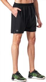 img 3 attached to Quick-Dry Running Shorts For Men With Zipper Pocket - 5 Inch Lightweight Workout Shorts By NAVISKIN