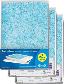 img 4 attached to 🐈 Optimized PetSafe ScoopFree Crystal Cat Litter Tray Refills - 3-Pack & 6-Pack - All Scents, Premium Blue, Lavender, Sensitive - Designed for ScoopFree Self-Cleaning Cat Litter Boxes - Non-Clumping, Minimized Mess and Odor